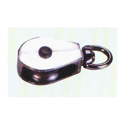 Die Casting Single Pulley with Swivel, Zinc Alloy, Zinc Plated